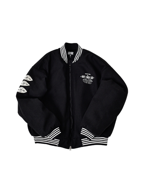 SMILING EYES VARSITY ZIP-UP JACKET