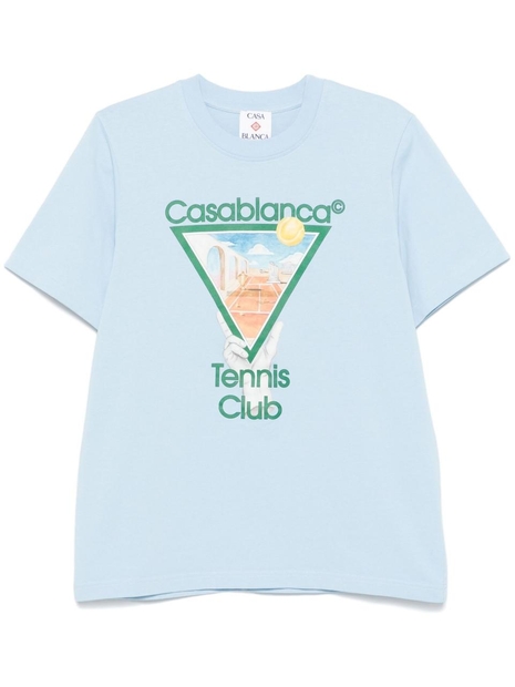 카사블랑카 SS25 Casablanca T-shirts and Polos Clear Blue UMPS25JTS00109 Clear Blue