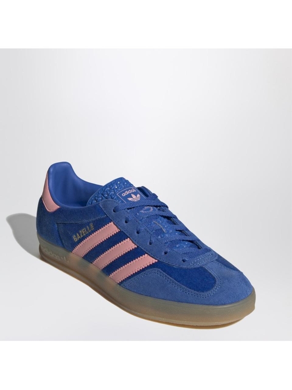 아디다스 오리지널 FW24 adidas Originals Sneaker Gazelle Indoor Blue/Semi Pink Spark/Gum IG6785LE Blue