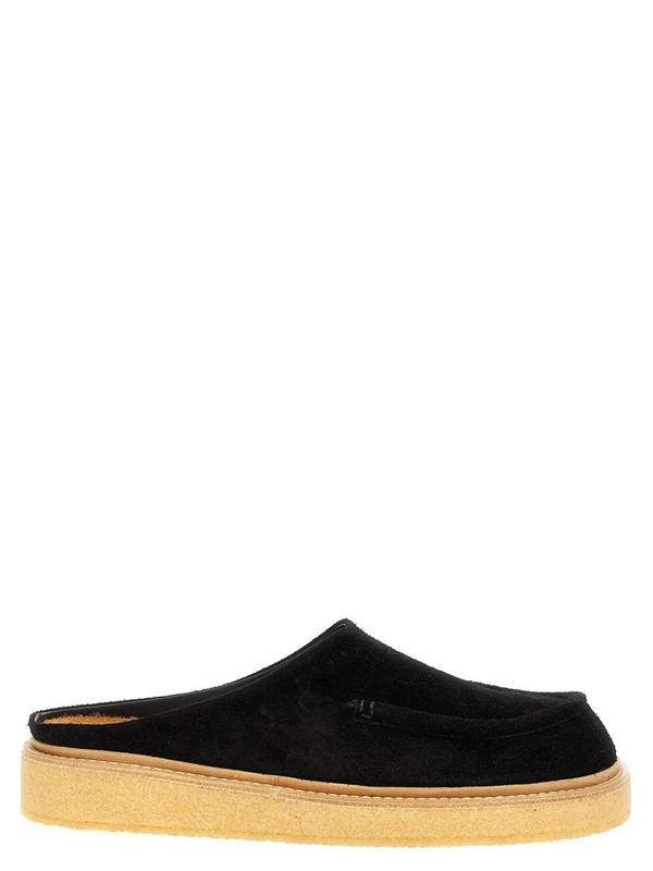 마르니 SS25 Suede sabots SBMR004004P524600N99 Black  