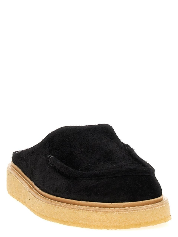 마르니 SS25 Suede sabots SBMR004004P524600N99 Black  