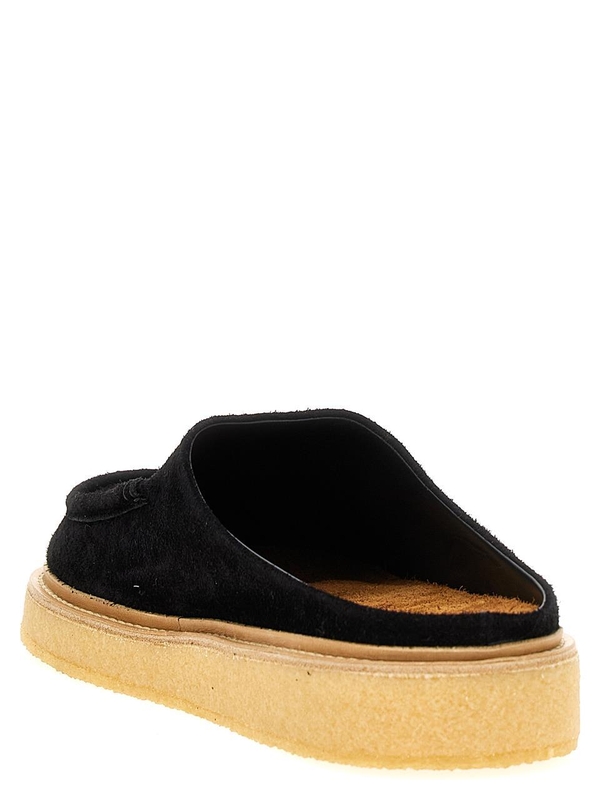 마르니 SS25 Suede sabots SBMR004004P524600N99 Black  