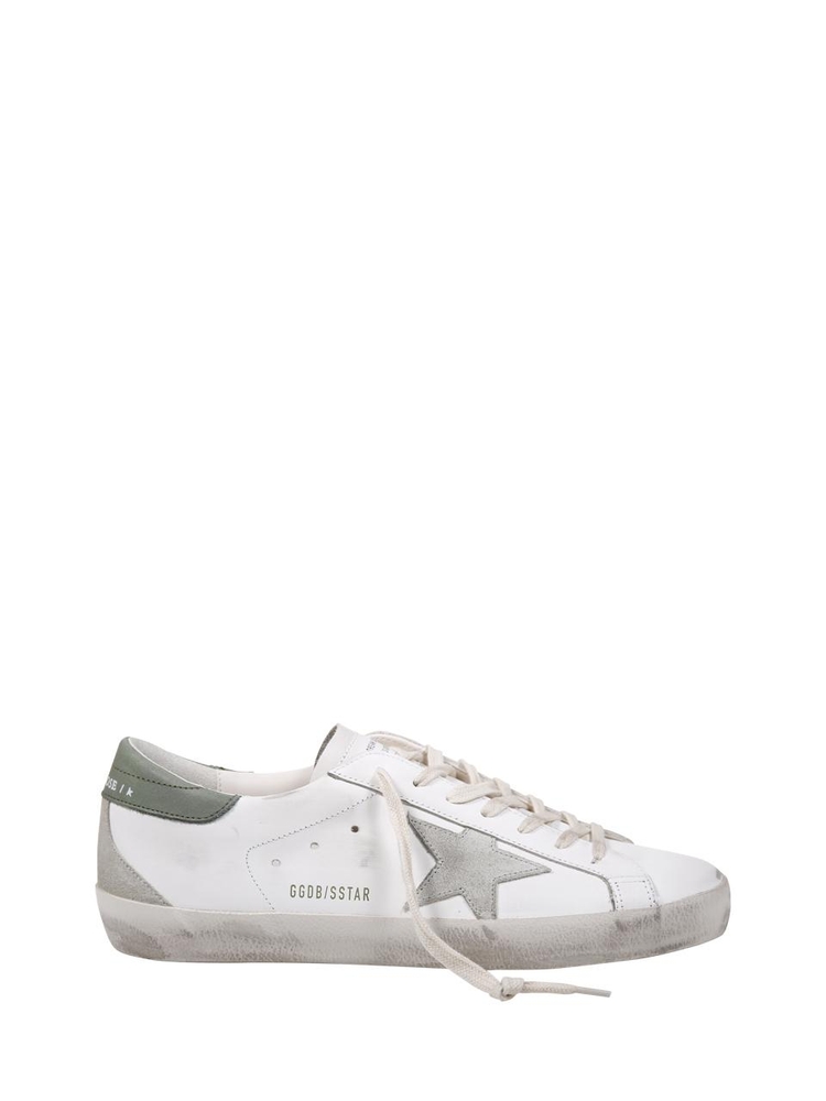 골든구스 SS25 SUPER-STAR LEATHER UPPER SUEDE STAR NABUK HEEL GMF00102.F006899 White