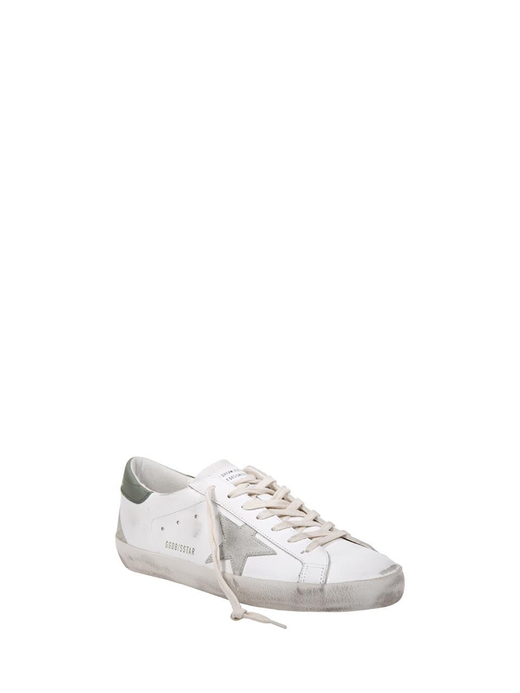 골든구스 SS25 SUPER-STAR LEATHER UPPER SUEDE STAR NABUK HEEL GMF00102.F006899 White