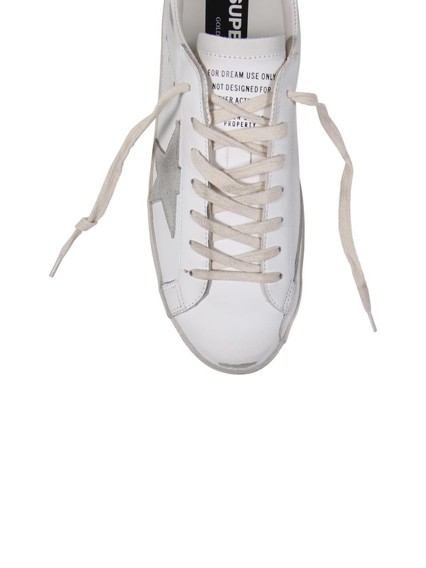 골든구스 SS25 SUPER-STAR LEATHER UPPER SUEDE STAR NABUK HEEL GMF00102.F006899 White