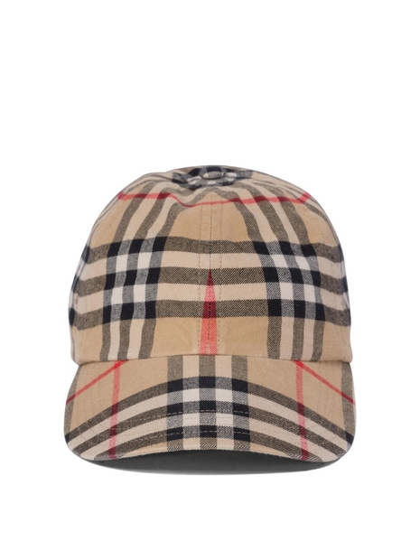 버버리 FW24 Cappellino con stampa Check 8075641 Beige