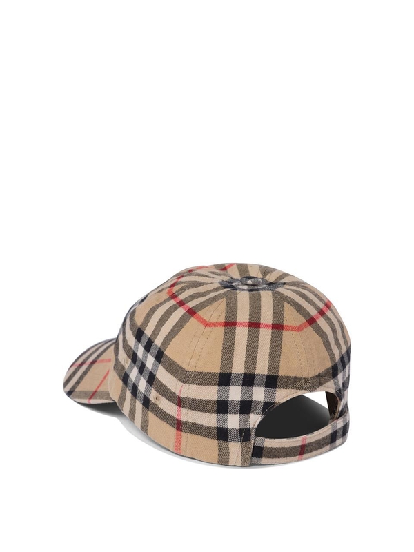 버버리 FW24 Cappellino con stampa Check 8075641 Beige