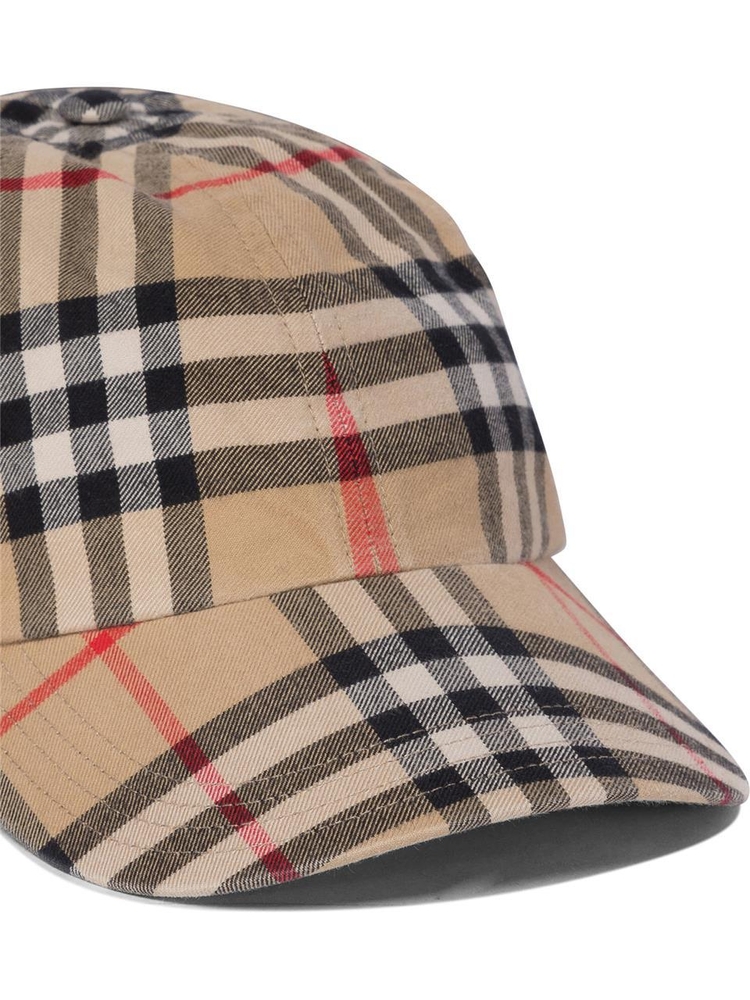 버버리 FW24 Cappellino con stampa Check 8075641 Beige