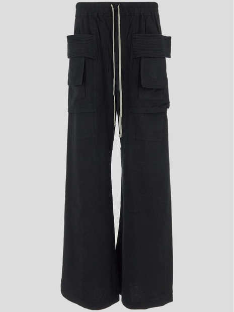 릭오웬스 FW24 Rick Owens DRKSHDW cargo trousers DU02D2394RN09 Black