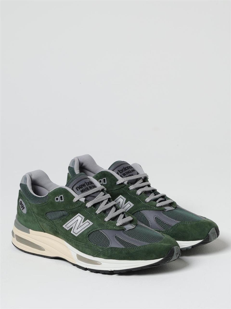 뉴발란스 FW24 Sneakers Made in UK 991v2 New Balance in camoscio e mesh U991GR2 Anthracite