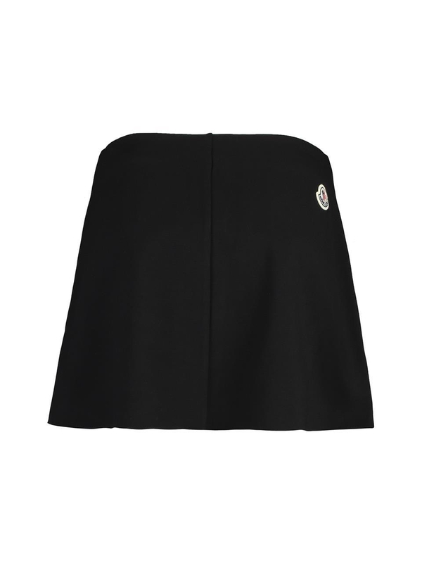 몽클레르 FW24 Viscose blend miniskirt J20938H0000289ALE_999 black