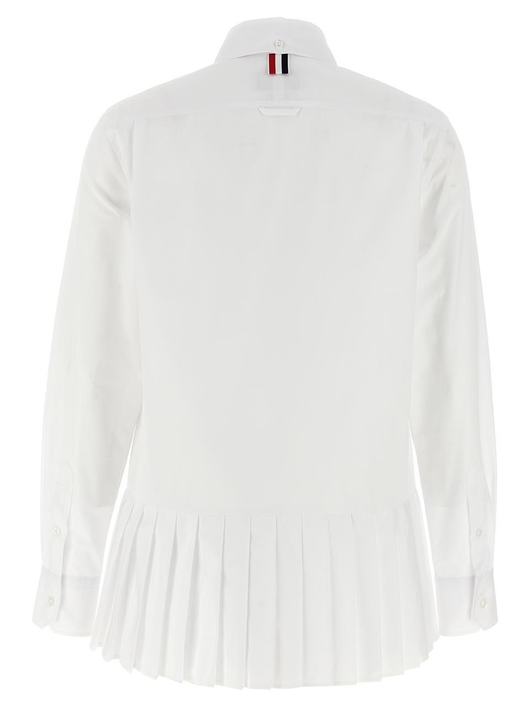 톰 브라운 SS25 Pleated shirt FLL190A03113100 White