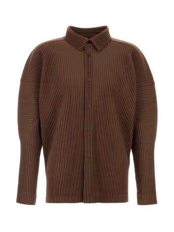 이세이미야케 FW24 HOMME PLISSE ISSEY MIYAKE SHIRTS HP48JJ123 74 Brown