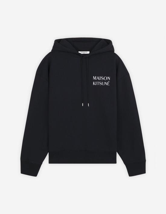 [해외배송] 24FW 메종키츠네 후드 티셔츠 NM00705KM0001 BLACK