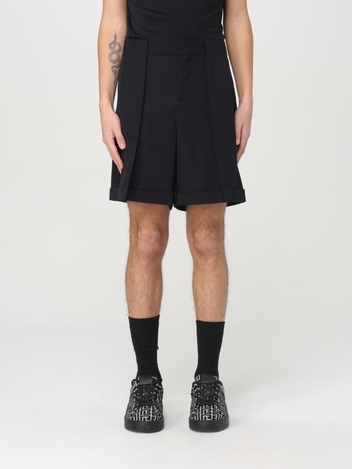 발망 SS25 Balmain Mens Shorts EH1PA125WC09 0PA Black