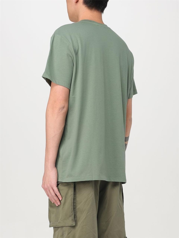 발망 SS25 T-shirt uomo Balmain EH1EG010BB73 UMA Green