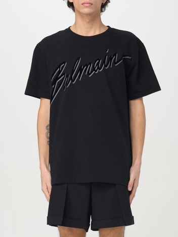 발망 SS25 T-shirt uomo Balmain EH1EG010BC86 EAP Black