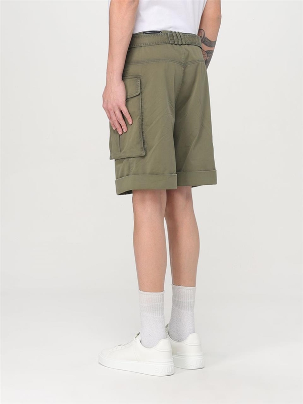 발망 SS25 Balmain Mens Shorts EH1PA120CF87 7CW Green