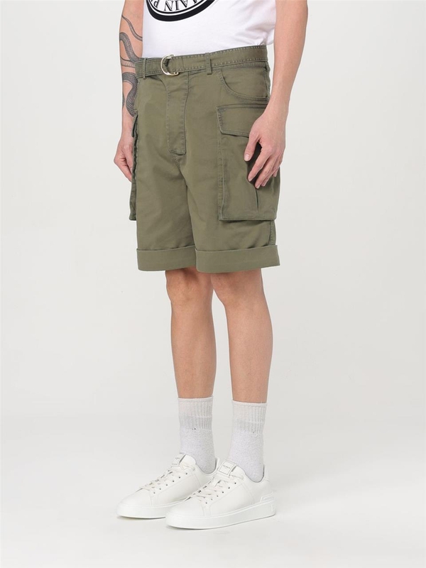 발망 SS25 Balmain Mens Shorts EH1PA120CF87 7CW Green