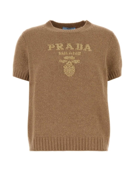 프라다 SS25 PRADA MAGLIERIA P24B2PSOOO134M F0773 Camel