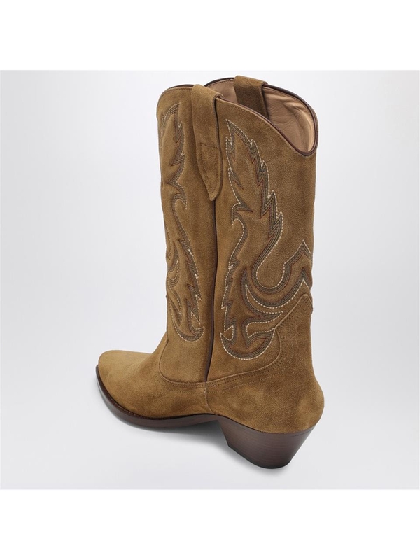 이자벨마랑 SS25 ISABEL MARANT Sepia coloured suede cowboy boot 25PBO0003FAC1A04S Brown