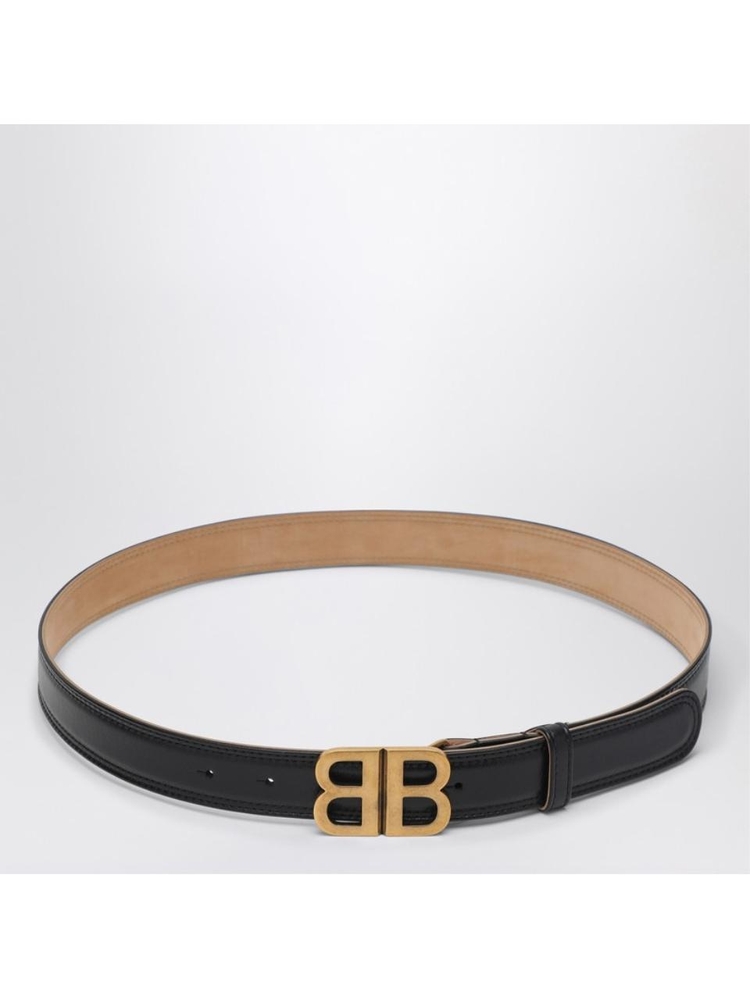 발렌시아가 SS25 Balenciaga Black BD Soft leather belt 8107282ABF8 Black