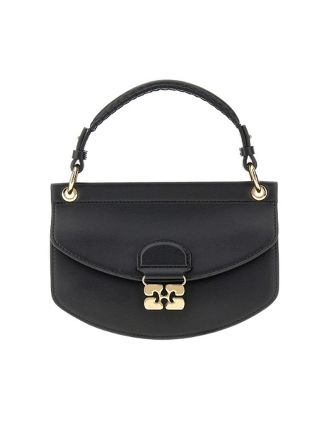 가니 SS25 GANNI LEATHER BAG A6349.099-099 Black