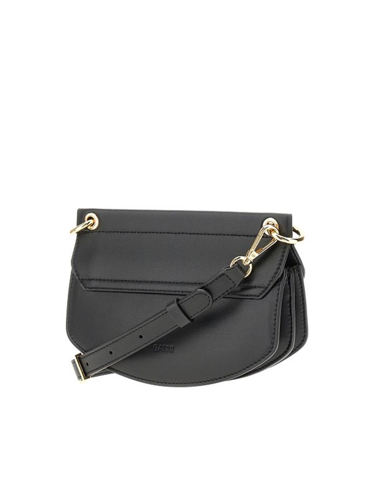 가니 SS25 GANNI LEATHER BAG A6349.099-099 Black