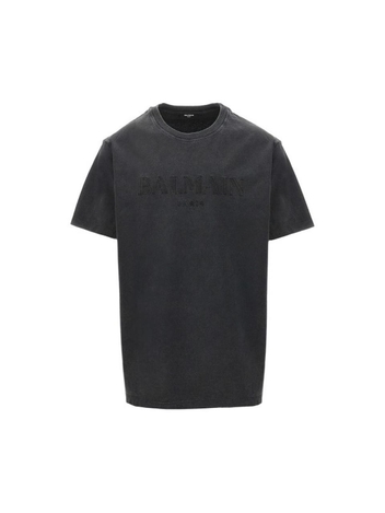 발망 SS25 BALMAIN T-SHIRT DH1EG010BC72.YGD-YGD Grey