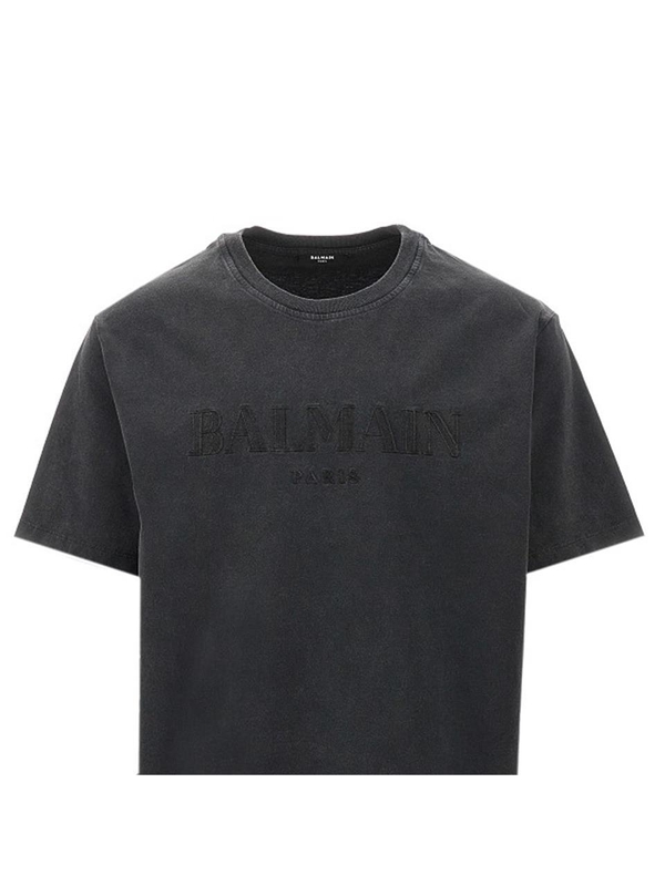 발망 SS25 BALMAIN T-SHIRT DH1EG010BC72.YGD-YGD Grey