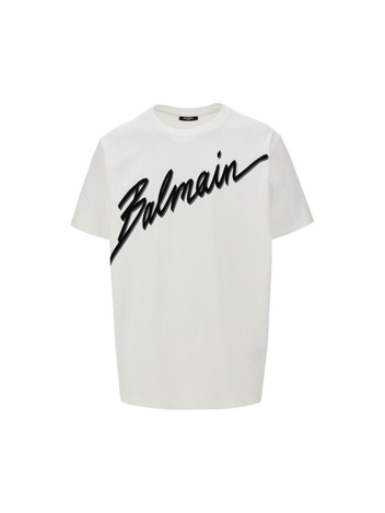 발망 SS25 BALMAIN T-SHIRT EH1EG010BC86.GAB-GAB White