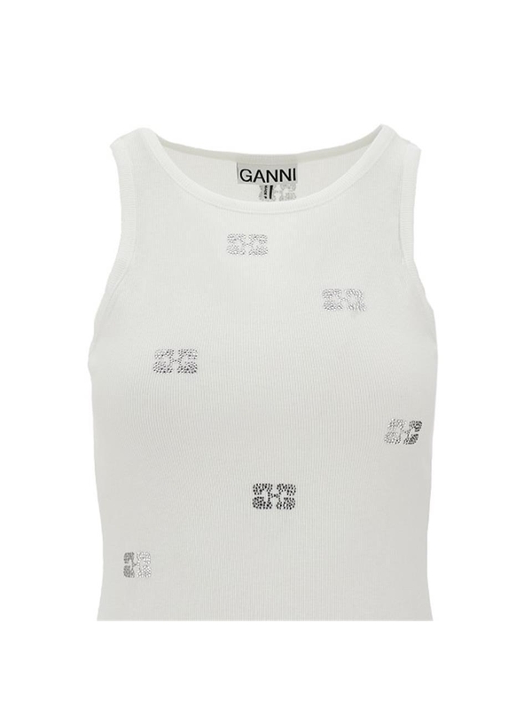 가니 SS25 GANNI TOP T4087.151-151 White