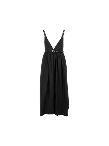 가니 SS25 GANNI DRESS W0030.099-099 Black