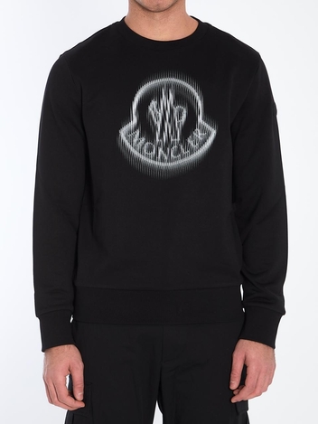 몽클레르 SS25 Blurred logo sweatshirt 8G00007_809KR_999 BLACK