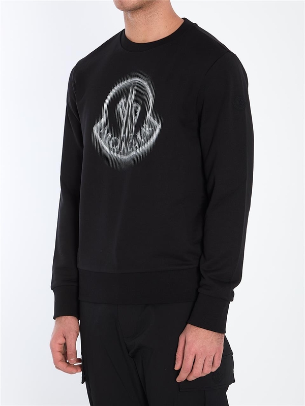 몽클레르 SS25 Blurred logo sweatshirt 8G00007_809KR_999 BLACK