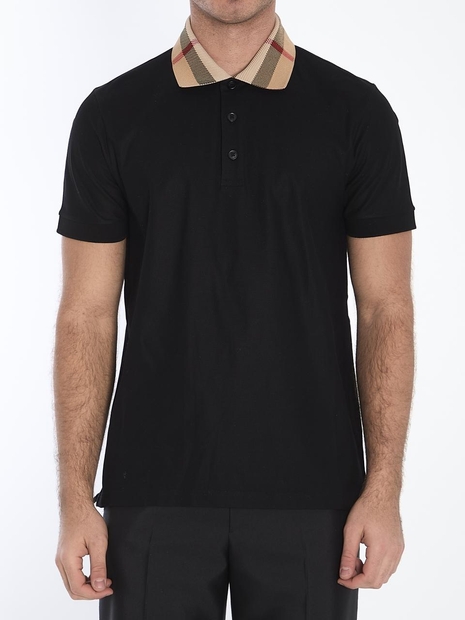 버버리 SS25 Cotton polo shirt 8071620_A1189 BLACK