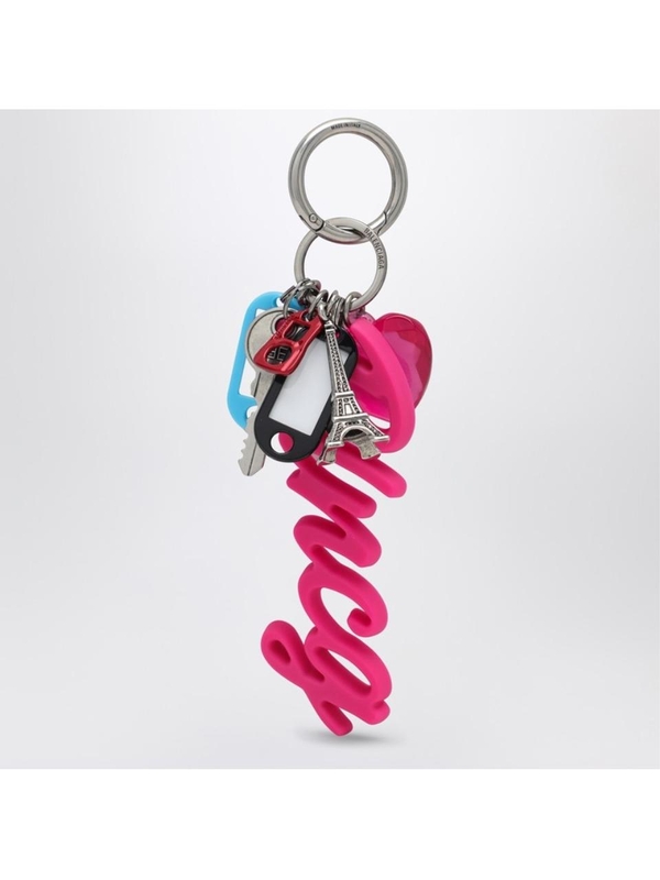 발렌시아가 SS25 Balenciaga Hourglass Soft Big Keychain Souvenirs pink 8226982ABMT Multicolor