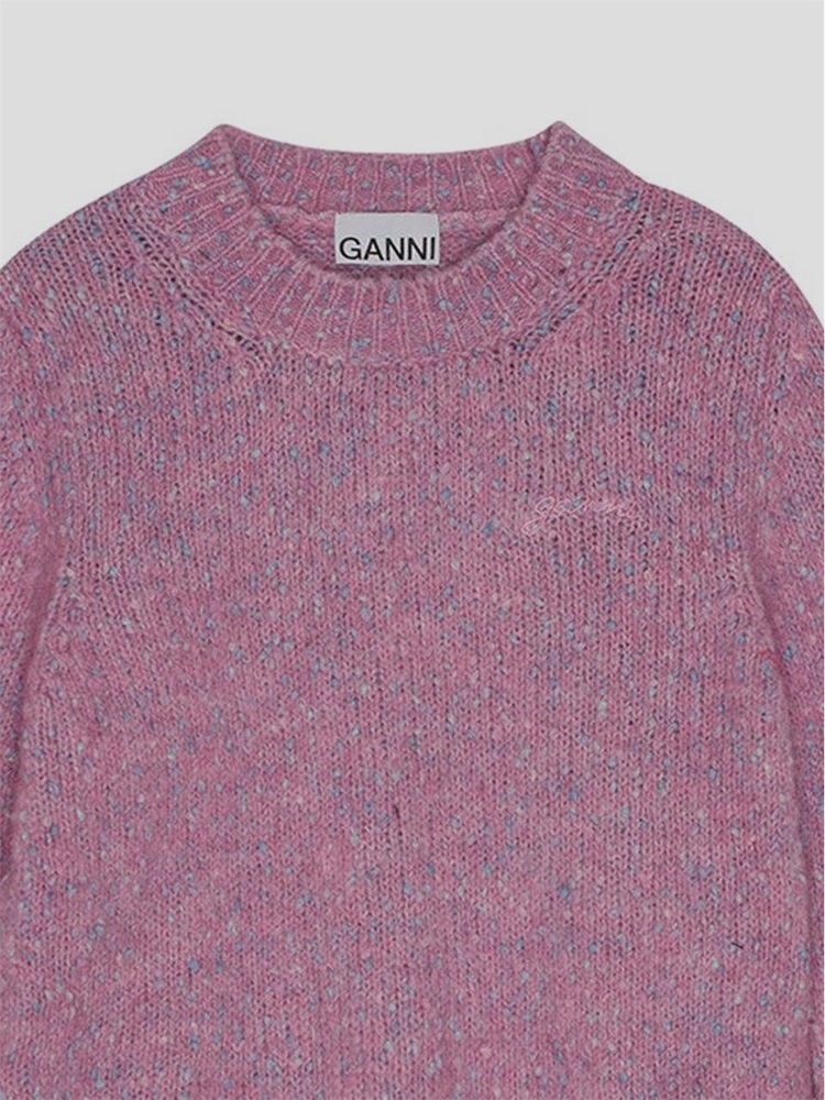 가니 FW24 Ganni Knit K2318295 Roseviolet