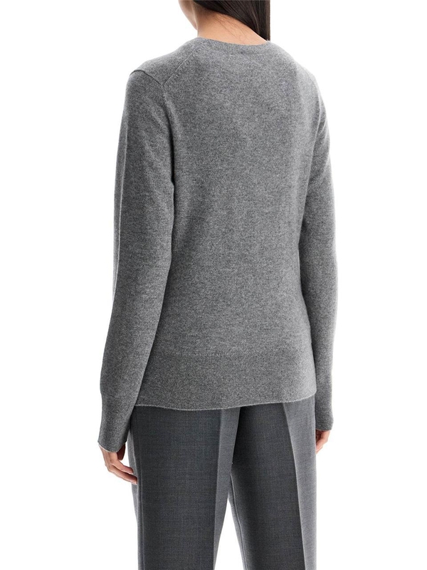 토템 SS25 asymmetrical grey melange cashmere sweater 242 WRT1734 YA0016 GREY MELANGE