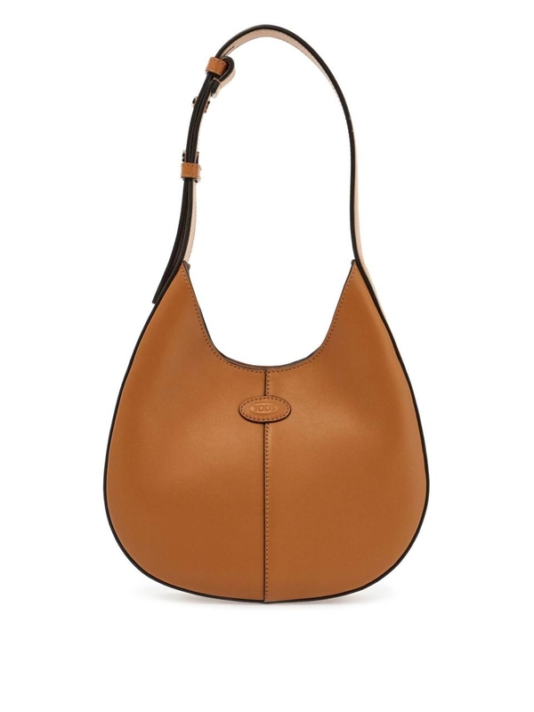 토즈 SS25 mini hobo bag in leather XBWDBSR9100YAT CUOIO