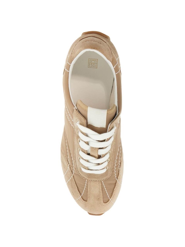 토템 SS25 sneakers in recycled polyamide sand with suede finish 251 WAS1544 FB0137 SAND