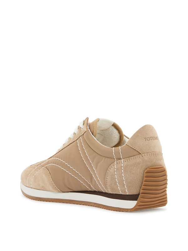 토템 SS25 sneakers in recycled polyamide sand with suede finish 251 WAS1544 FB0137 SAND