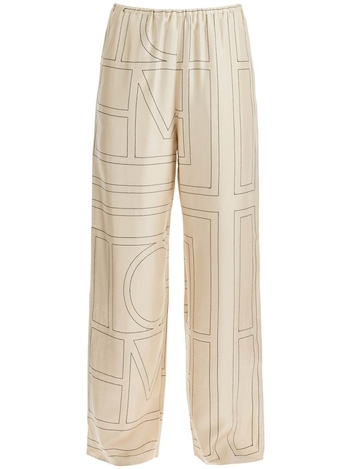 토템 SS25 monogram silk pajama pants 213 255 707 IVORY MONOGRAM