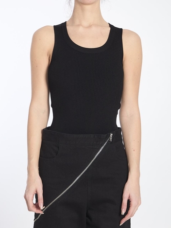 알라이아 SS25 Sleeveless bodysuit AA9B0353K017A_995 BLACK