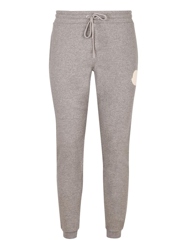 몽클레르 FW24 Logo detail cotton track-pants J20918H00020809KX_984 grey