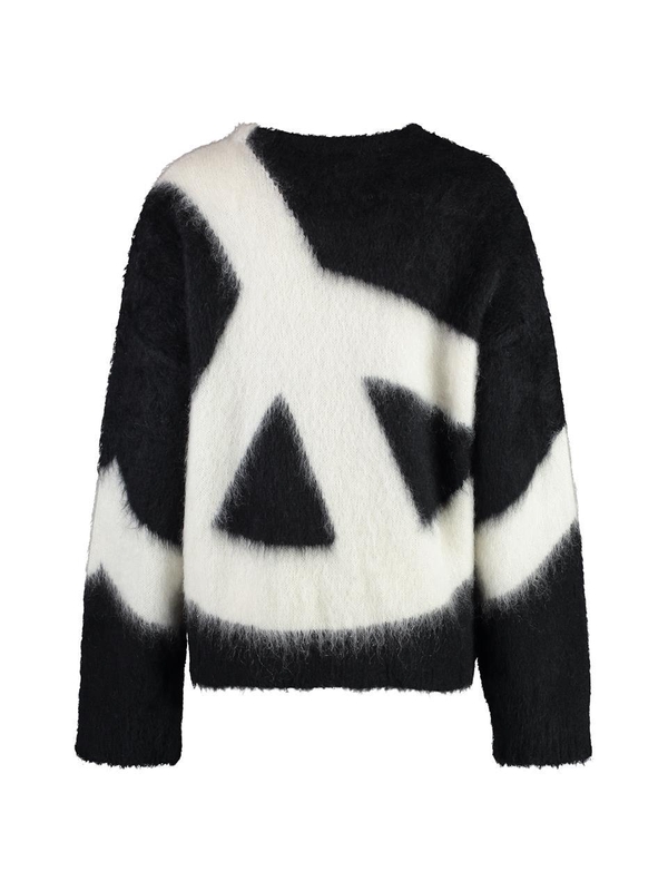 모스키노 FW24 Wool blend pullover 09245403_A1555 black