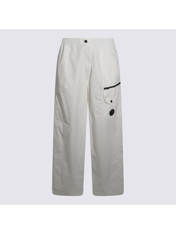 씨피 컴퍼니 SS25 CP COMPANY Trousers White 18CMPA094A006475G103 White