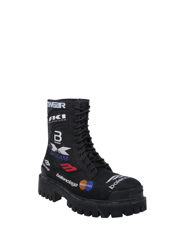 발렌시아가 SS25 COMBAT STRIKE L20 BOOT 694042.W2H13 Black