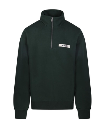 자크뮈스 SS25 LE CAMIONNEUR GROS GRAIN SWEATSHIRT 25E255JS283.2458 Green