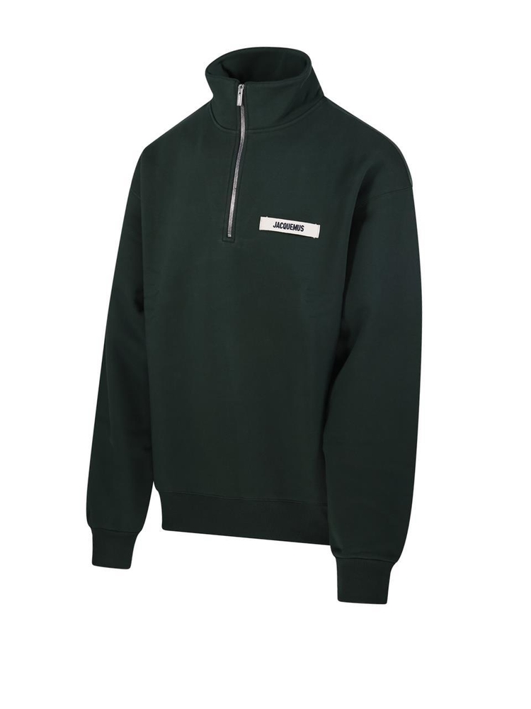 자크뮈스 SS25 LE CAMIONNEUR GROS GRAIN SWEATSHIRT 25E255JS283.2458 Green